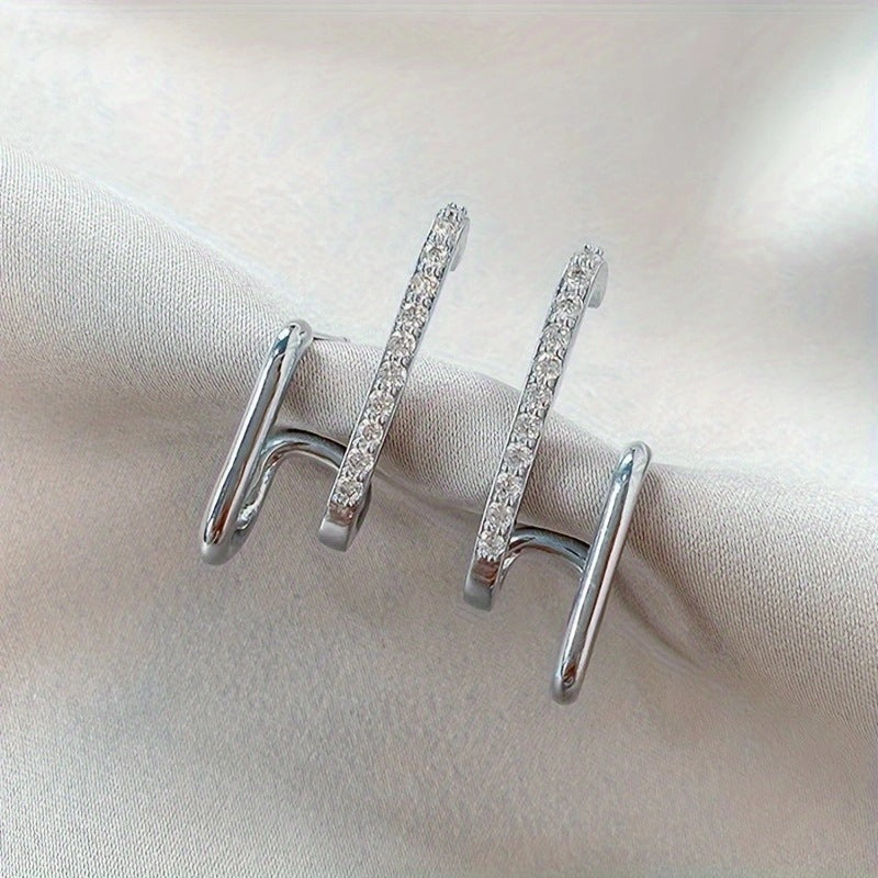 Pendientes Estefanía - Plateados