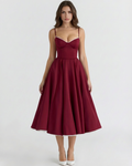 Selene - Vestido midi con capas de tul y bolsillos ocultos