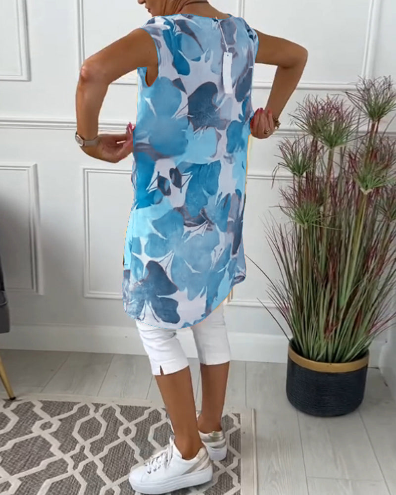 Vestido mujer fluido estampado floral verano casual