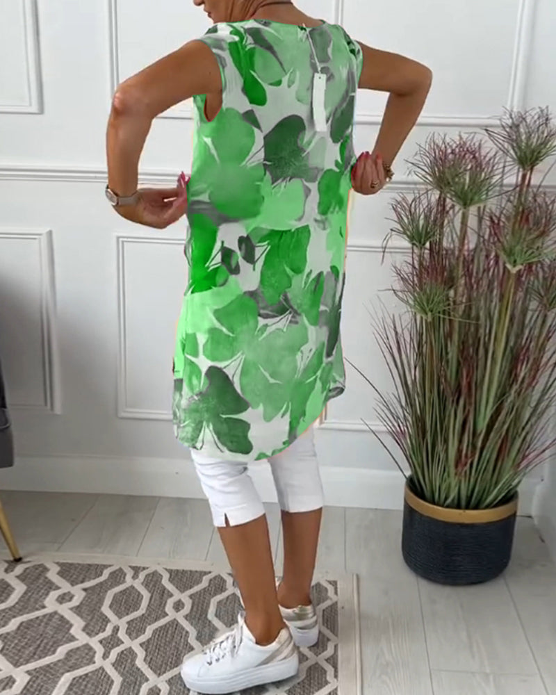 Vestido mujer fluido estampado floral verano casual