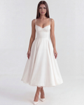 Selene - Vestido midi con capas de tul y bolsillos ocultos