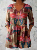 Sara - Blusa larga con cuello en V