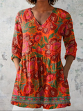 Maria - Blusa larga con cuello en V