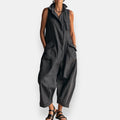 Mono sin mangas mujer oversize con bolsillos