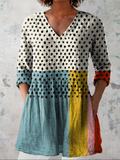 Valeria - Blusa larga con cuello en V