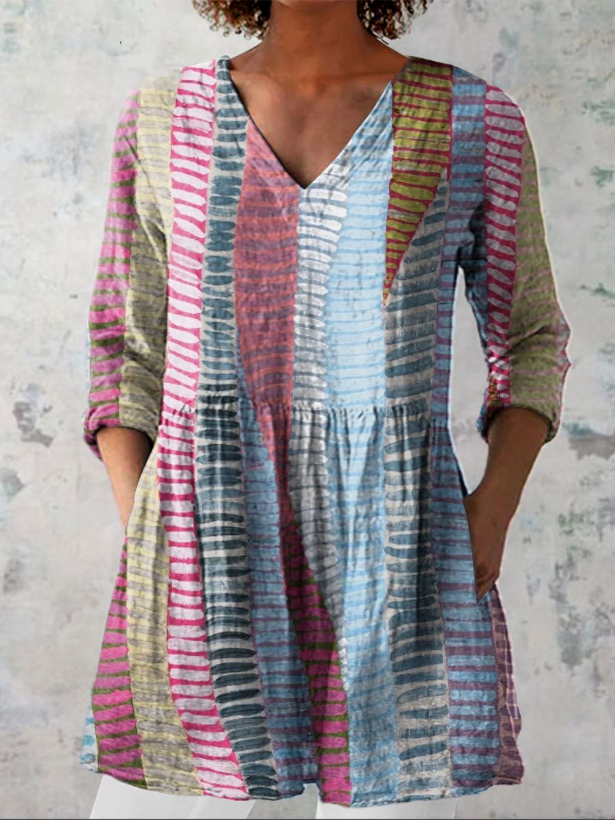 Anais - Blusa larga con cuello en V