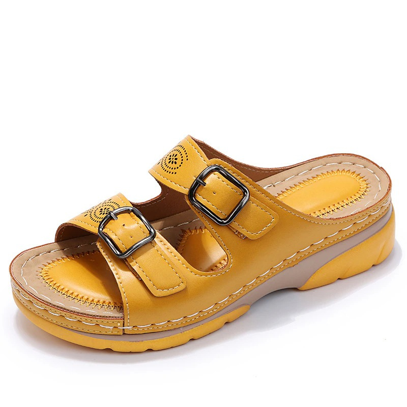 Sandalias mujer ergonómicas con doble correa ajustable