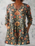Celina - Blusa larga con cuello en V