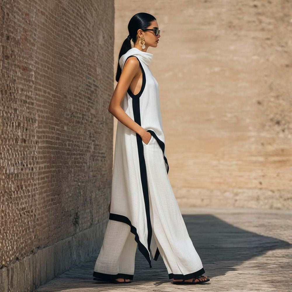 Joanna - Conjunto elegante de lino