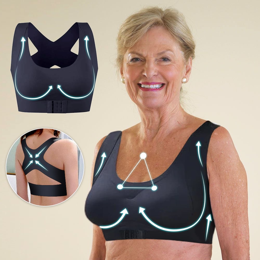 Sujetador mujer cómodo con soporte y diseño cruzado