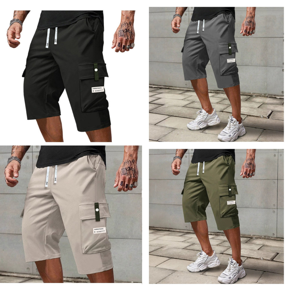 Jose - Pantalones cortos con cordón y bolsillos