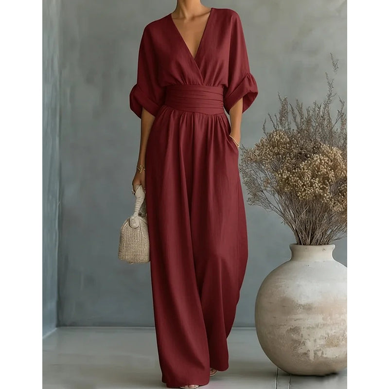 Mono Elegante con Escote en V