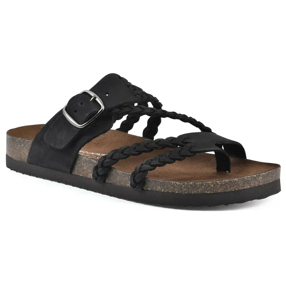 Sandalias mujer bohemias con tiras trenzadas y hebilla ajustable