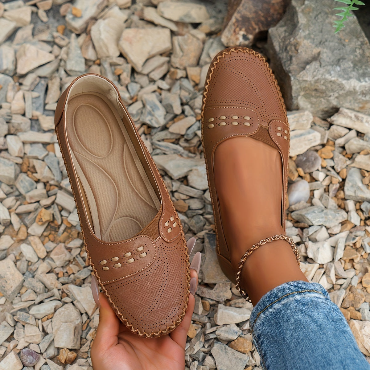 Zapatos ortopédicos transpirables para mujer con plantilla cómoda
