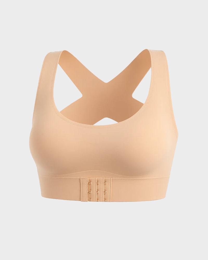 Sujetador mujer cómodo con soporte y diseño cruzado