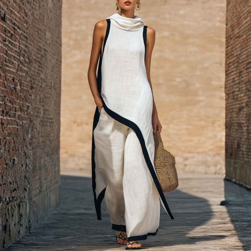 Joanna - Conjunto elegante de lino
