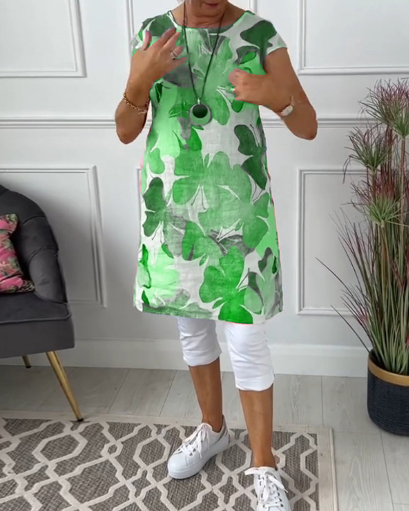 Vestido mujer fluido estampado floral verano casual