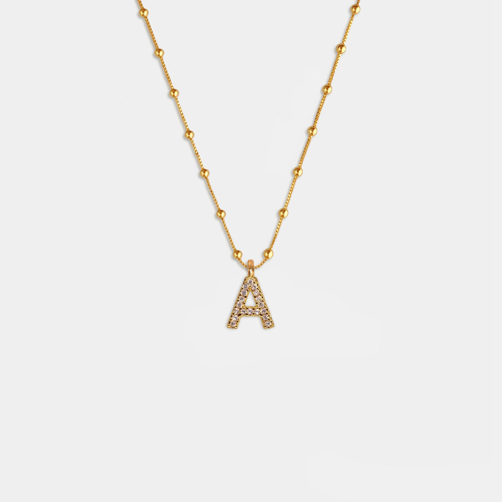(WH) Collar Shine Letter