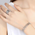Anillo y Pulsera Diana - Plata