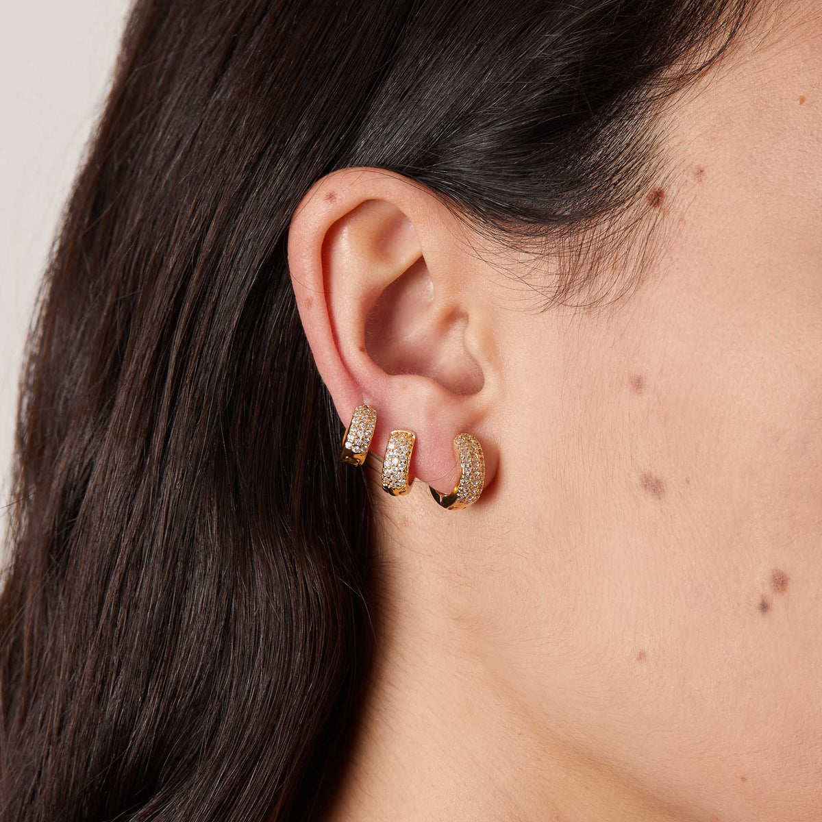 Pendientes Triple Diamonds II