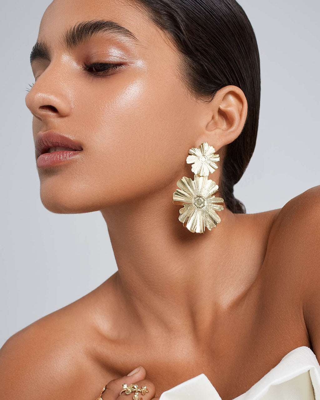Pendientes Two Sunflower
