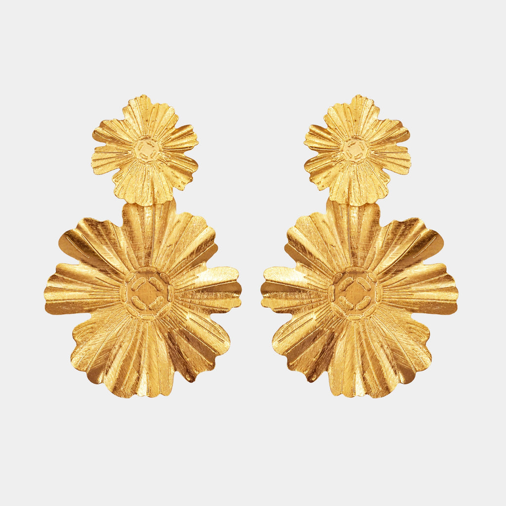 (WH) Pendientes Two Sunflower
