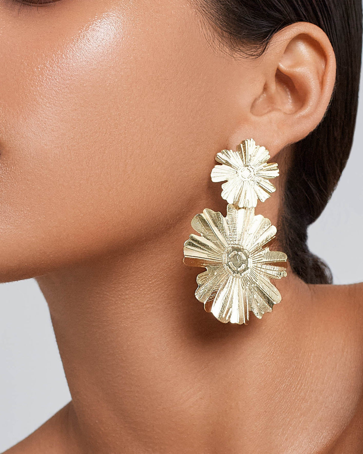 Pendientes Two Sunflower
