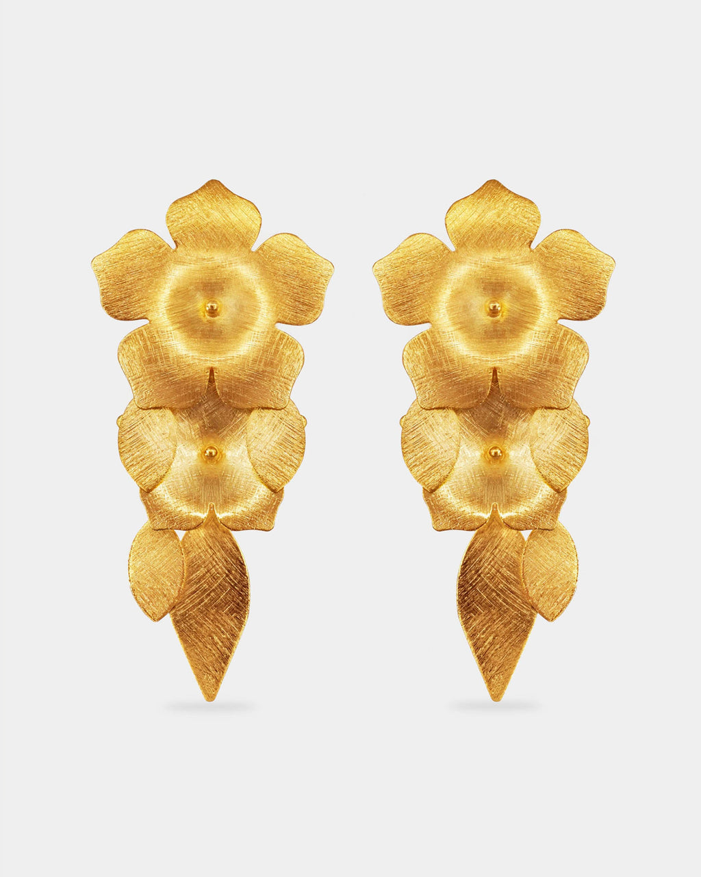 Pendientes Vinca & Leaves