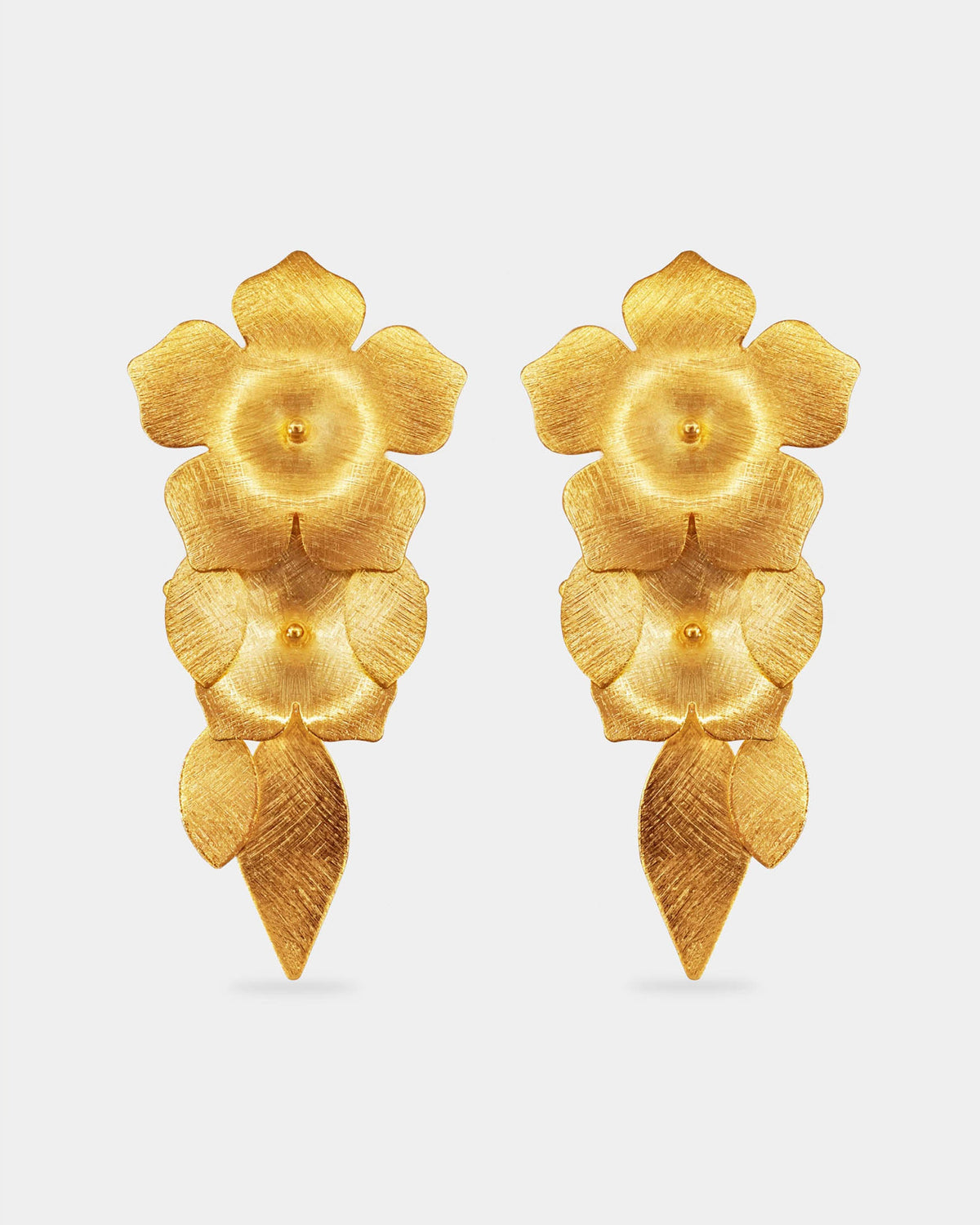 Pendientes Vinca & Leaves
