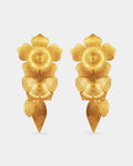 (WH) Pendientes Vinca & Leaves
