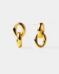 (WH) Pendientes Maxi Oval Duo