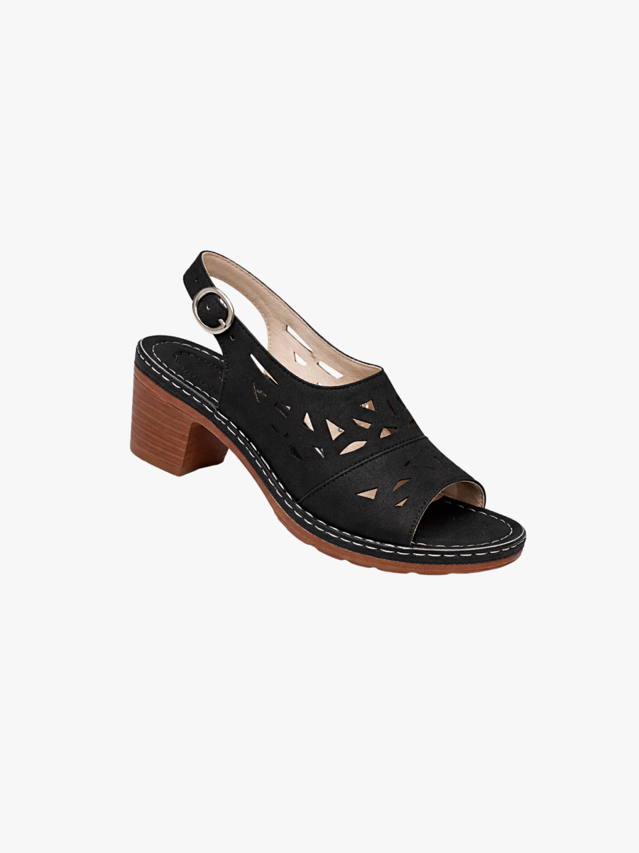 Sandalias mujer con tacón cómodo y diseño abierto