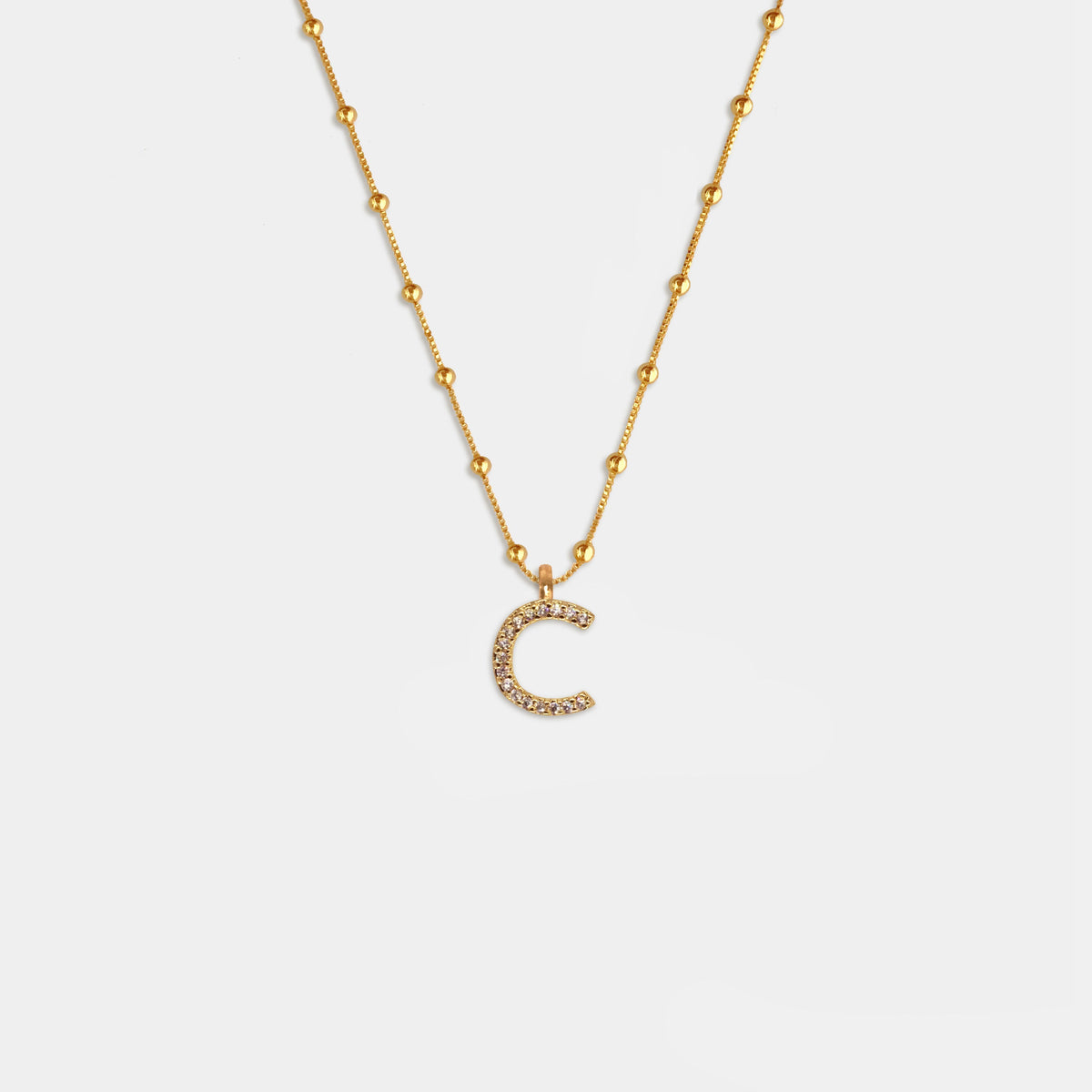(WH) Collar Shine Letter