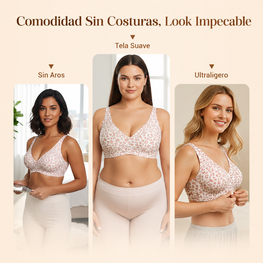 Silvia - Sujetadores sin aros con efecto push-up