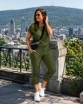 Conjunto de mujer de dos piezas con camiseta y pantalón jogger