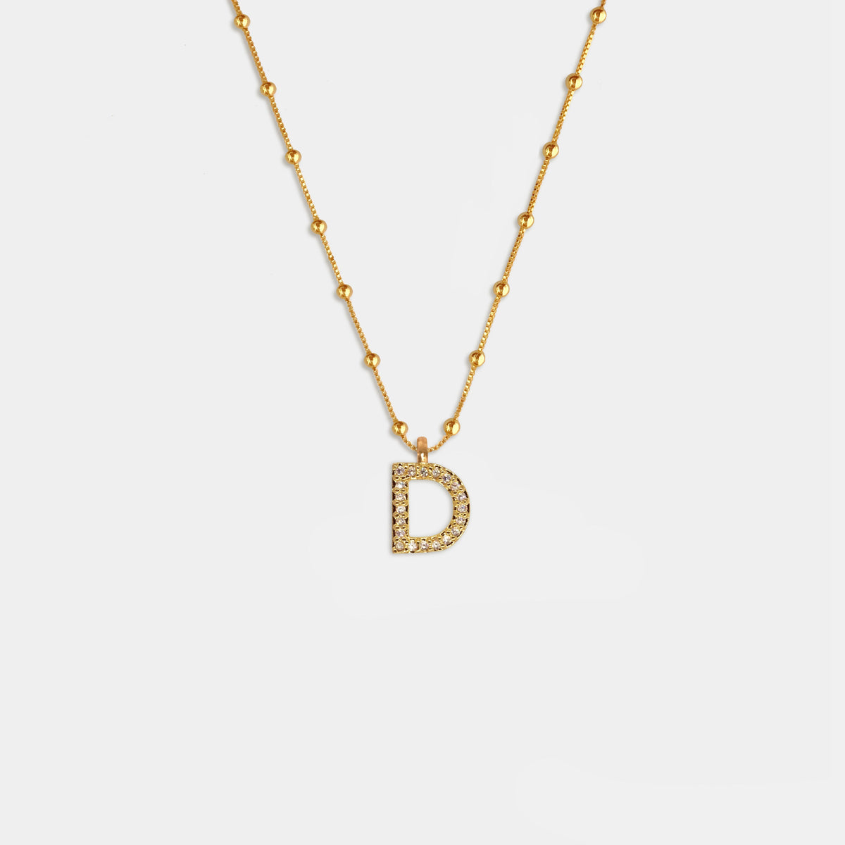 (WH) Collar Shine Letter