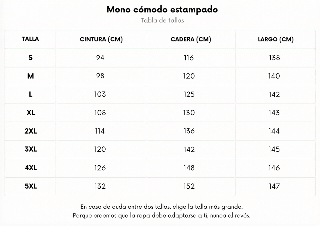 Mono cómodo estampado