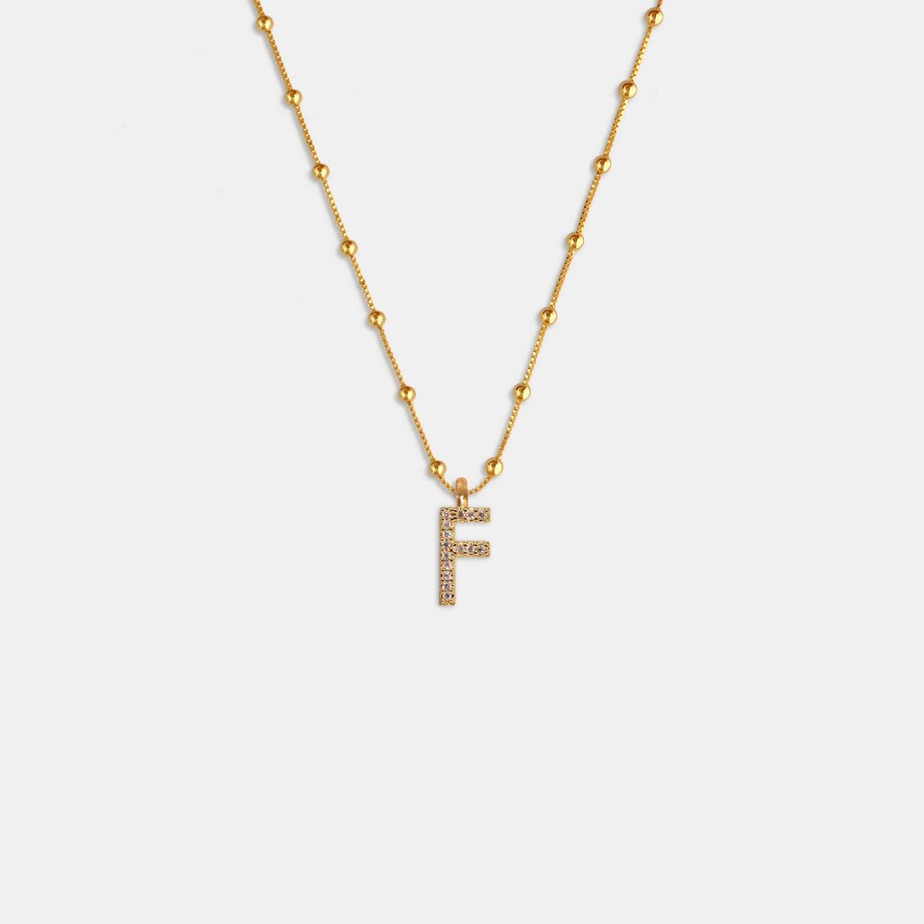(WH) Collar Shine Letter