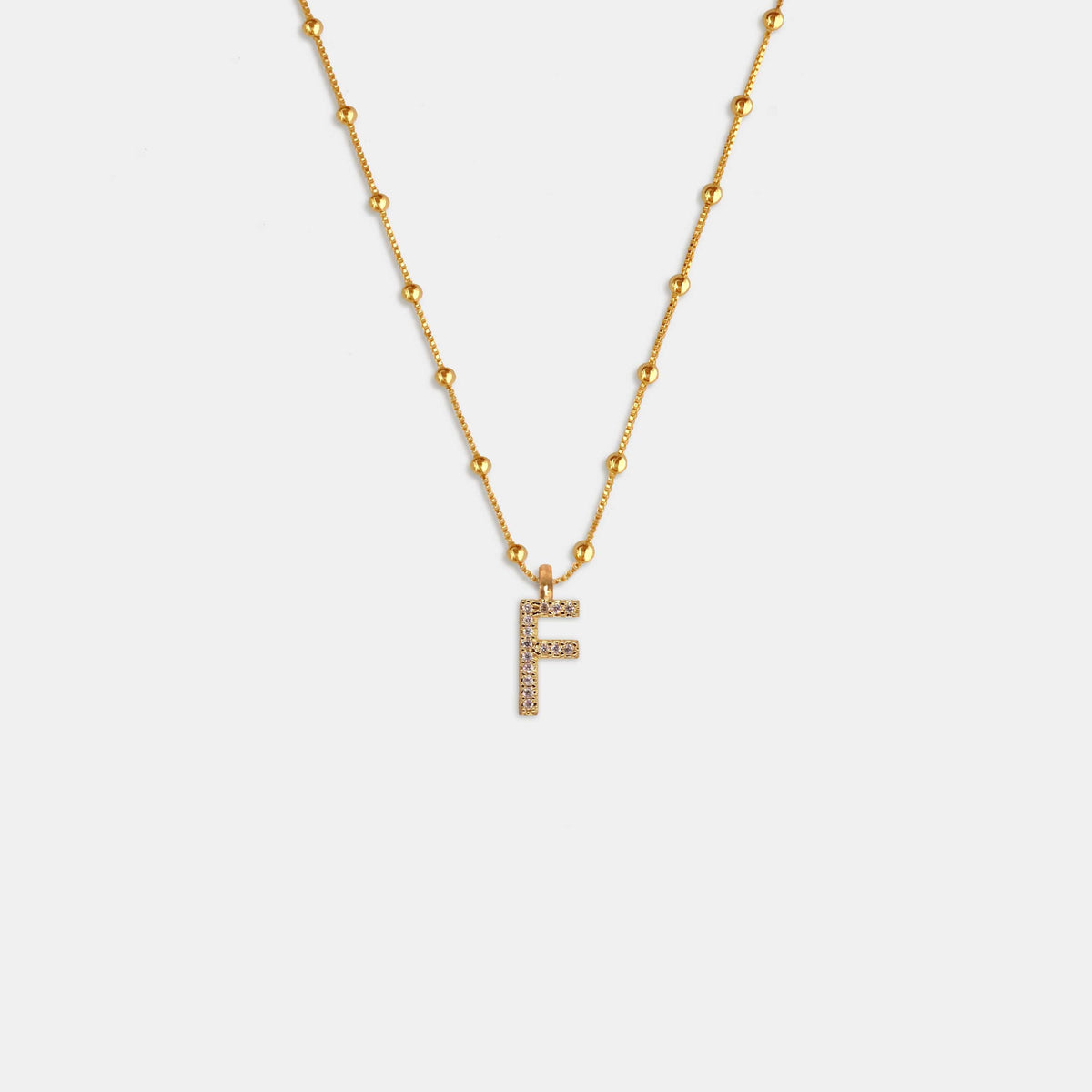 (WH) Collar Shine Letter