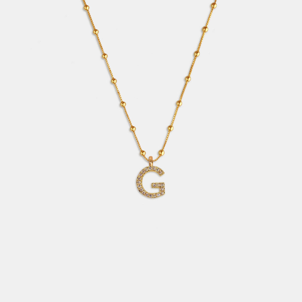 (WH) Collar Shine Letter