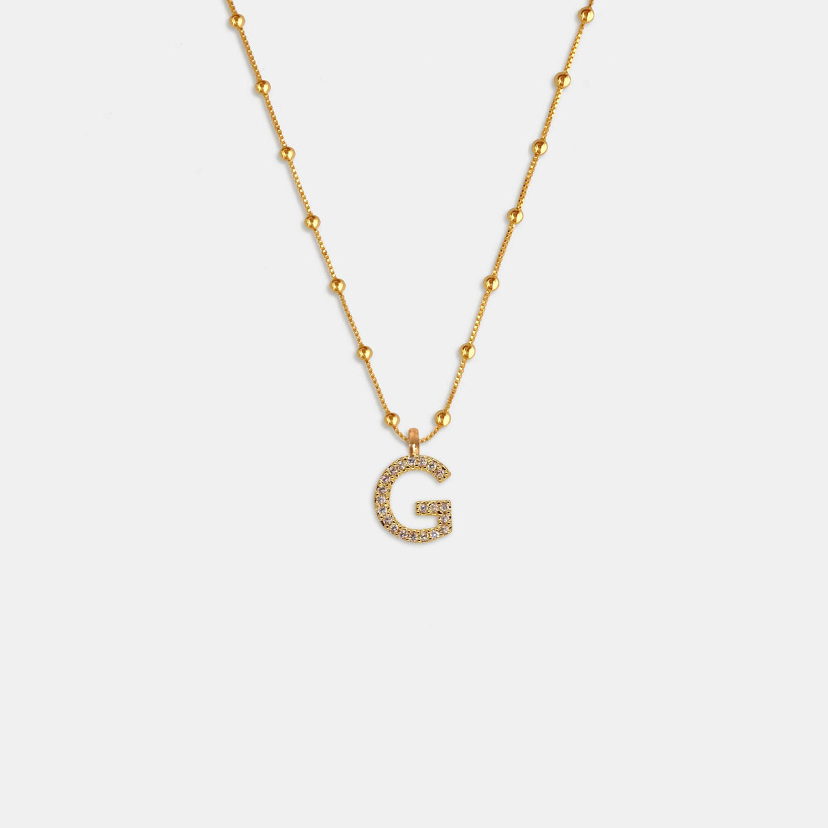 (WH) Collar Shine Letter