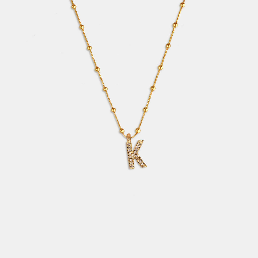(WH) Collar Shine Letter