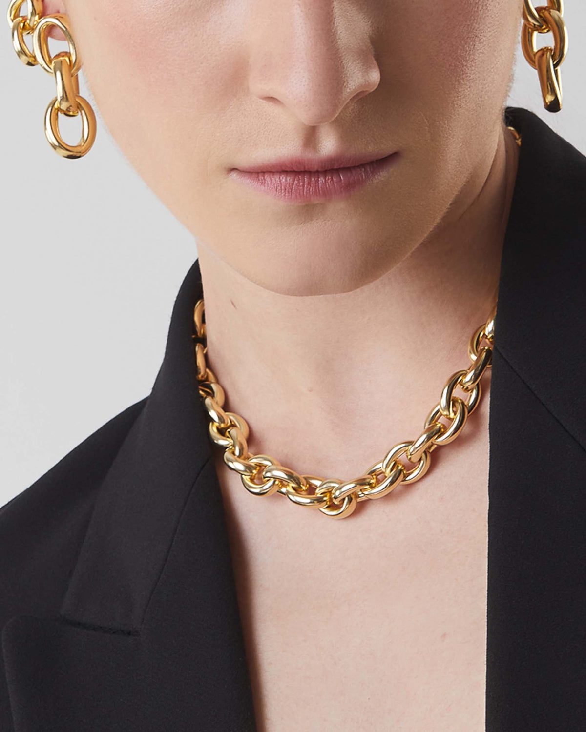 (WH) Collar Big Oval