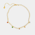 (WH) Collar Rainbow Pearls