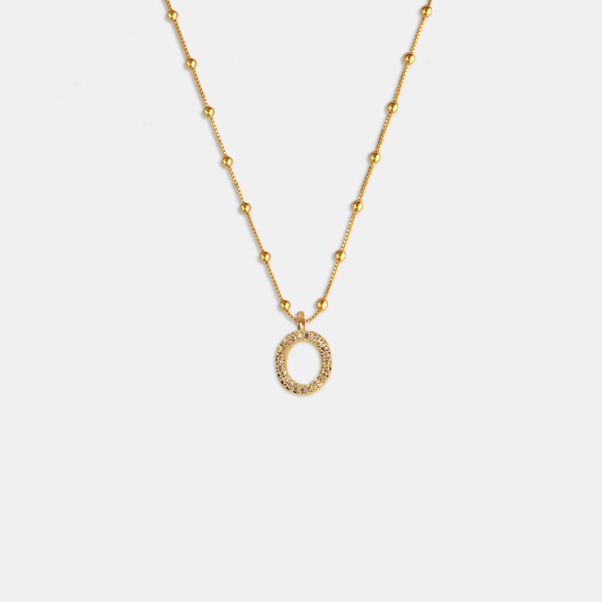 (WH) Collar Shine Letter