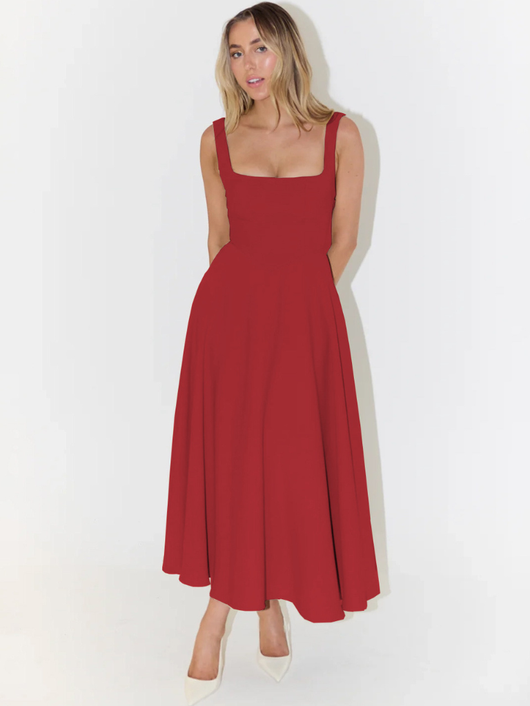 MELISA - Vestido sencillo, femenino y fluido