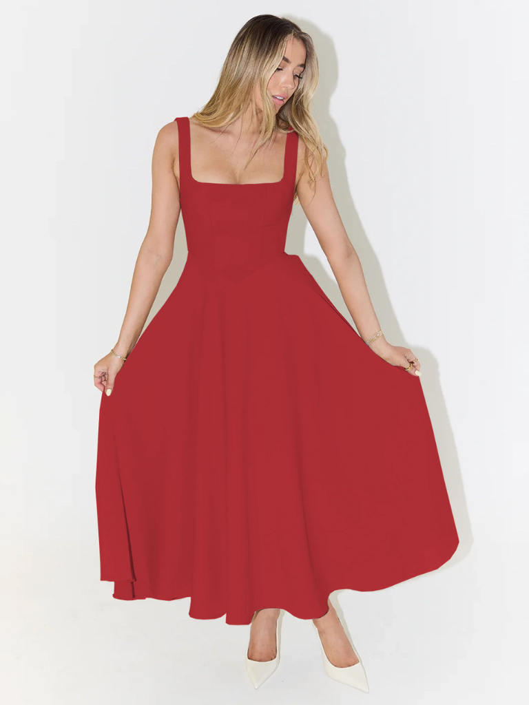 MELISA - Vestido sencillo, femenino y fluido