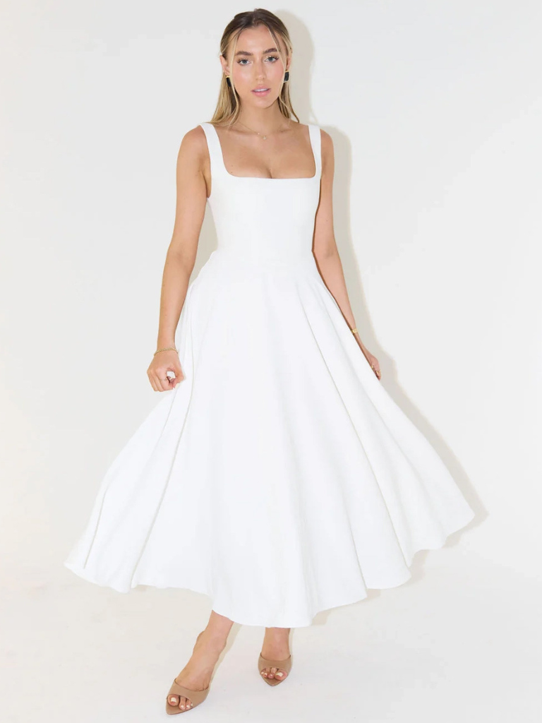 MELISA - Vestido sencillo, femenino y fluido