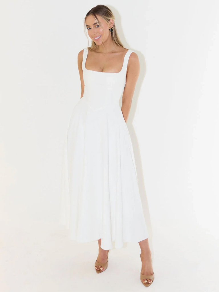 MELISA - Vestido sencillo, femenino y fluido