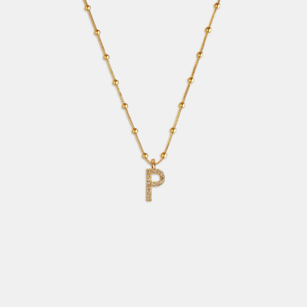 (WH) Collar Shine Letter